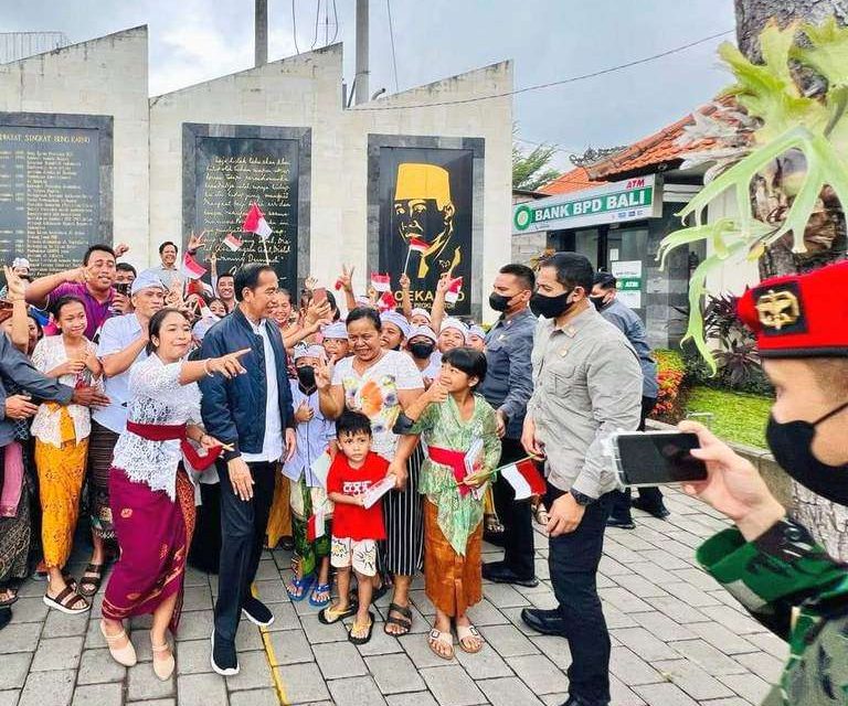 Presiden Singgah ke Taman Bung Karno Sebelum ke Bendungan Danu Kerthi Buleleng