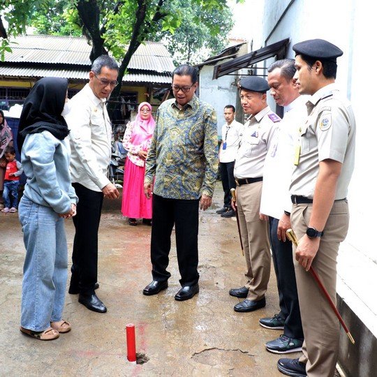 Amankan Aset atas Bidang Tanah, 100 Patok Batas Tanah Dipasang di Jakarta Selatan