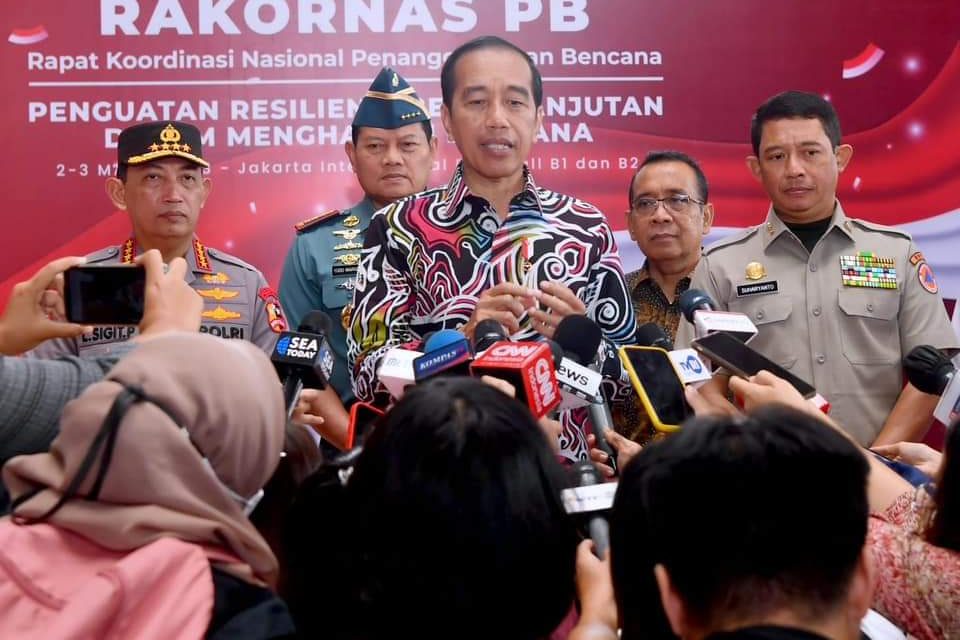 Presiden Tekankan Peran Pemda dan BPBD Pahami Potensi Bencana Daerahnya