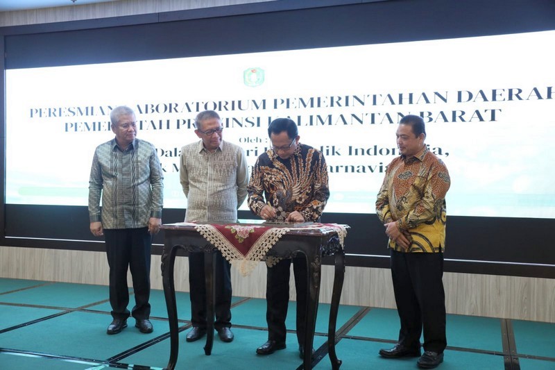 Mendagri Resmikan Laboratorium Pemerintahan Daerah Provinsi Kalbar