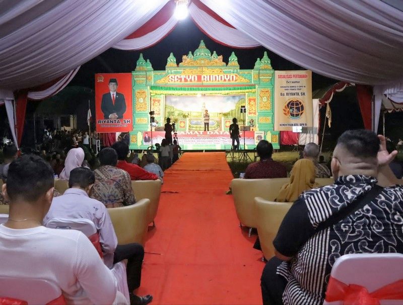 Kementerian ATR/BPN Bersama Komisi II DPR RI Sosialisasikan PTSL Melalui Pagelaran Seni Ketoprak