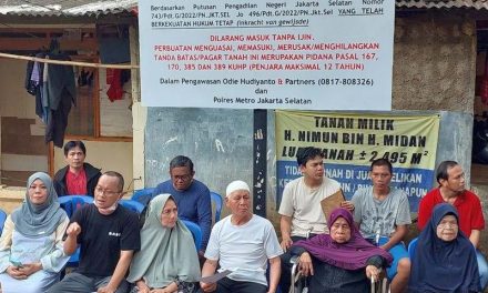 Mafia Tanah Terbongkar, PN Jakarta Selatan Menyatakan Tanah di Jalan Mawar Bintaro Senilai Rp 44 Miliar Milik Ahli Waris Haji Nimun