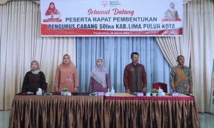 Nevi Safaruddin Di Dapuk Sebagai Ketua SOIna 50 Kota Periode 2022-2026