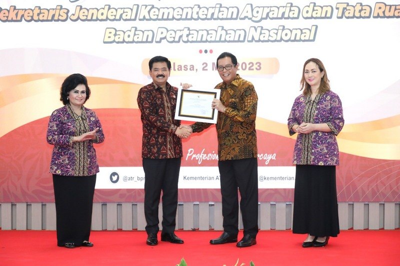 Masuki Masa Purnatugas, Menteri ATR/Kepala BPN Apresiasi Kerja Spartan Sekjen Himawan