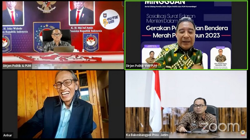 Kemendagri Sosialisasikan SE Gerakan Pembagian Bendera Merah Putih Tahun 2023