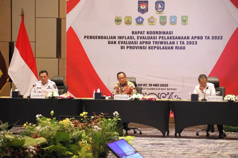 Rakor Pengendalian Inflasi di Kepri, Mendagri Jelaskan Dinamika Inflasi Dunia