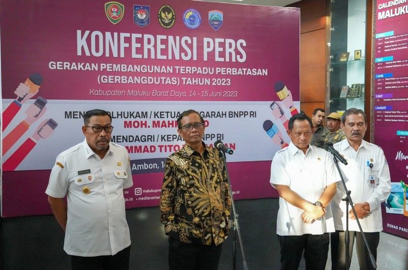 Menko Mahfud Tegaskan Pengembangan Jaringan Komunikasi di PPKT Terus Dilanjutkan
