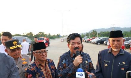 Menteri ATR/Kepala BPN Tinjau Progres Pembangunan Jalan Tol Padang-Sicincin