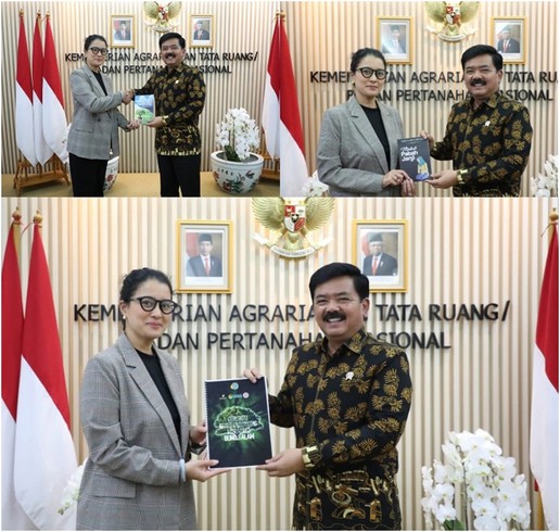 NASIONALISME BUDAYA  HadiTjahjanto Menteri ATR/Kepala BPN Berbalas Pantun Dengan Marcella Zalianty