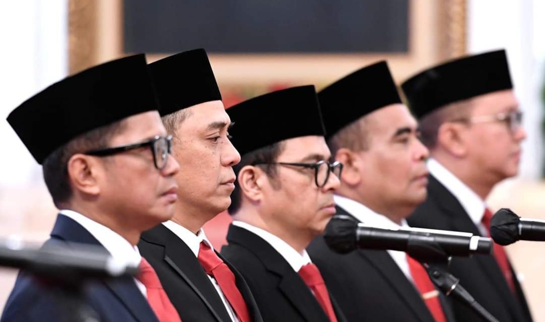 Presiden Jokowi Lantik Lima Wakil Menteri
