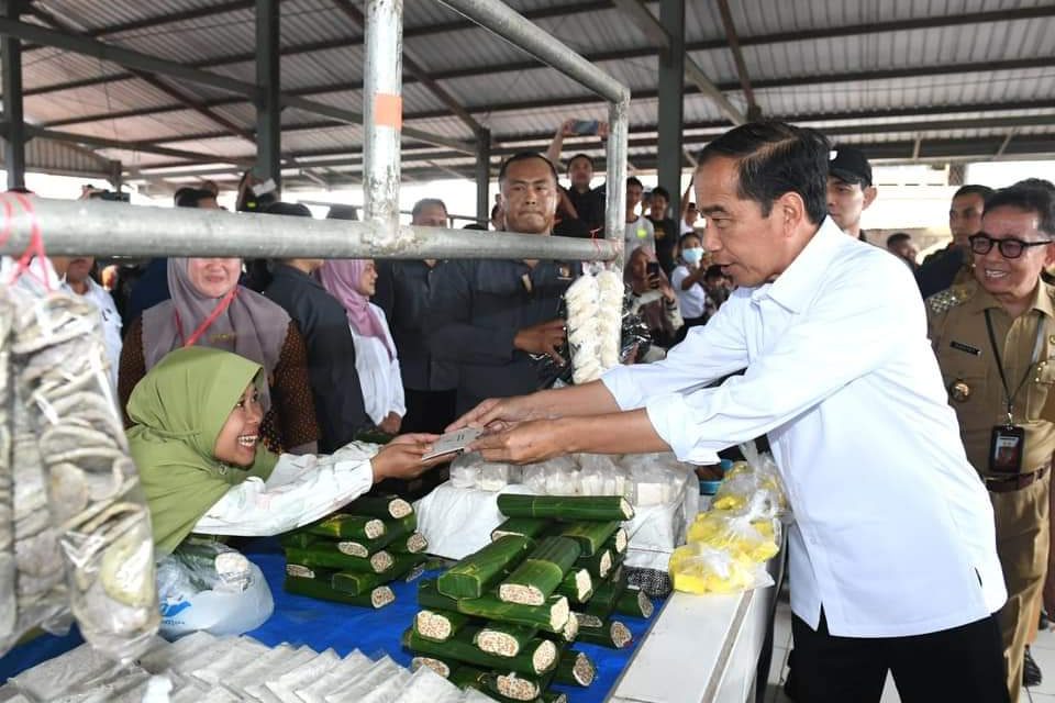 Presiden berkunjung ke Pasar Kepahiang Bengkulu