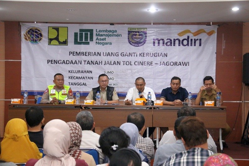 Pemberian Uang Ganti Rugi Pengadaan Tanah Jalan Tol Cinere-Jagorawi Berjalan Mulus