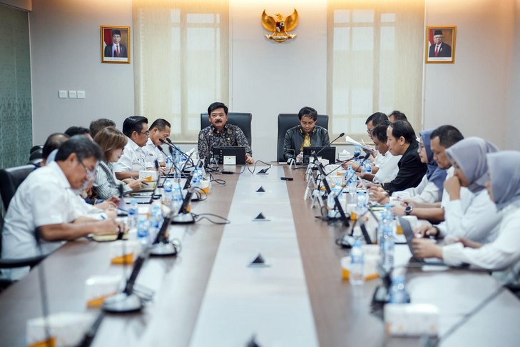 Tindaklanjuti Skema Percepatan dan Asistensi Program Strategis, Kementerian ATR/BPN Selenggarakan Rapat Evaluasi Kinerja