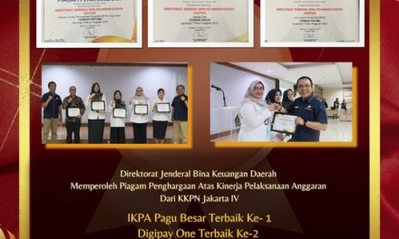 Ditjen Bina Keuda Kemendagri Raih Penghargaan Terbaik Pertama Kinerja Pelaksanaan Anggaran