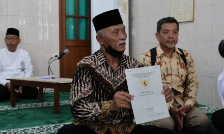 Masjid Pertama di Desa Pondok Baru Sukoharjo Kini Bersertipikat