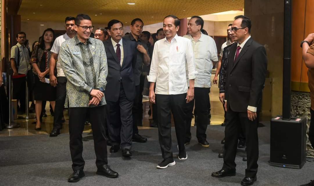 Presiden Jokowi Tinjau Pameran Hub Space di JCC