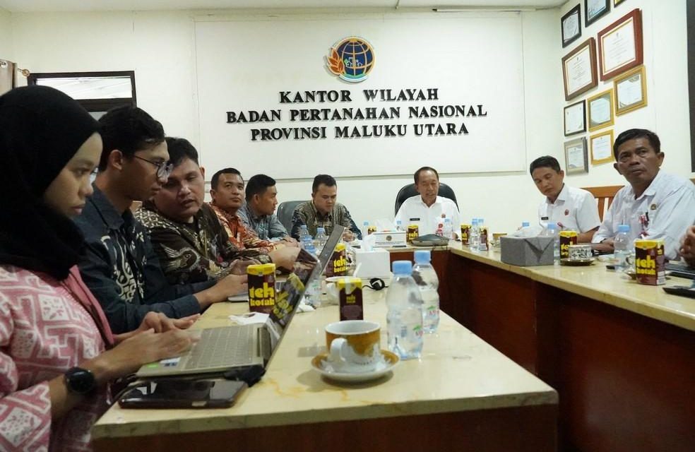 Biro Humas Kementerian ATR/BPN Lakukan Monitoring dan Evaluasi Kehumasan di Lingkungan Kanwil BPN Provinsi Maluku Utara