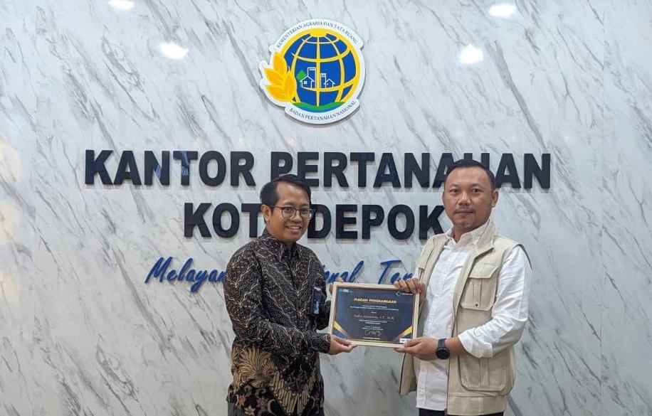 Kembali BPN Kota Depok Raih Penghargaan, Indra Gunawan: Ini Kado Indah atas Kerja Keras Jajaran