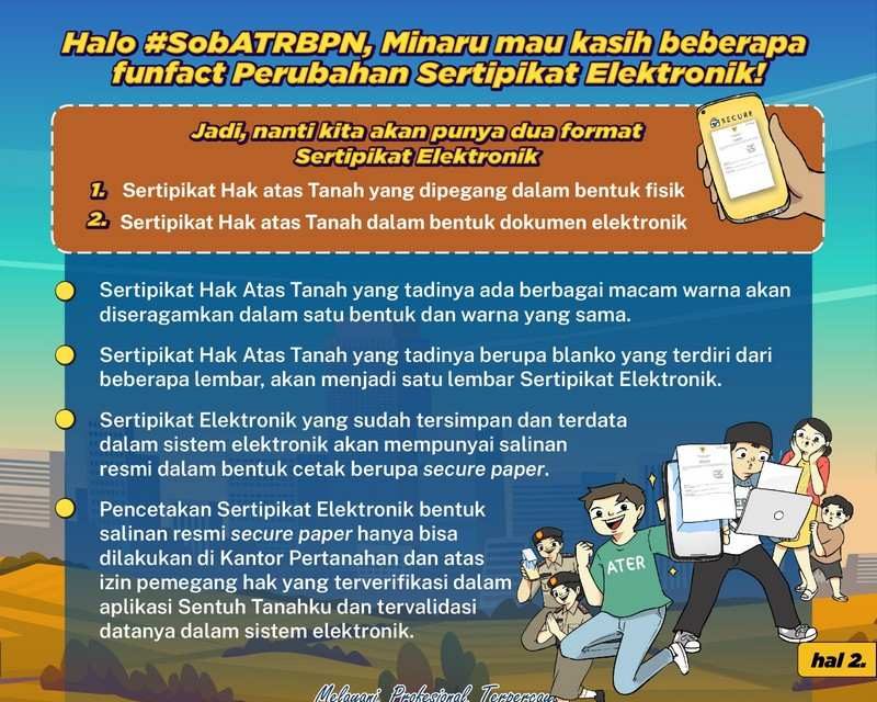 Presiden @Jokowi telah meluncurkan Sertipikat Tanah Elektronik