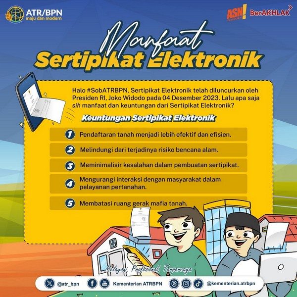 Peluncuran Sertipikat Tanah Elektronik