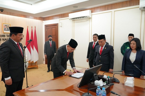 Menteri ATR/Kepala BPN Lantik Inspektur Wilayah I Itjen Kementerian ATR/BPN