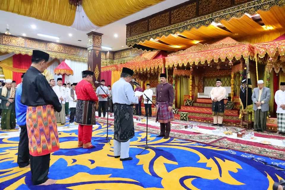 Menteri ATR/Kepala BPN Dianugerahi Anggota Kehormatan Lembaga Adat Melayu Provinsi Jambi