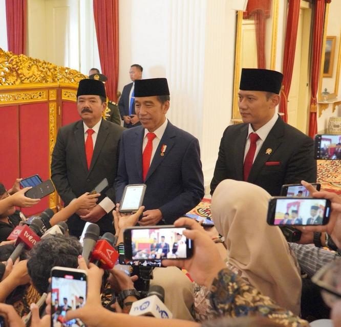 Presiden Joko Widodo Lantik Agus Harimurti Yudhoyono sebagai Menteri ATR/Kepala BPN