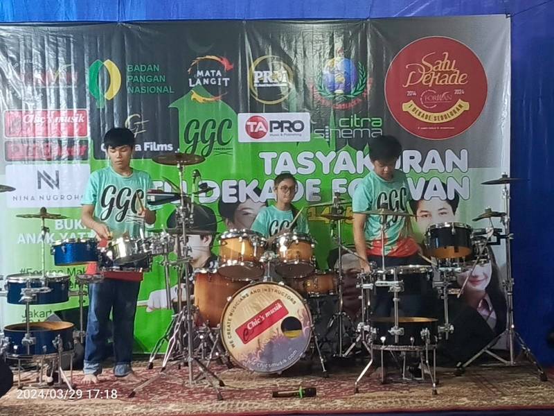 Ganteng Ganteng Cantik Pukau Ratusan Anak Yatim Di Tasyakuran Saru Dekade FORWAN