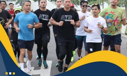Kunjungi Sulsel, Menteri AHY Sempatkan Lari Pagi Bersama Komunitas Lari Makassar