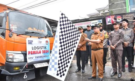 Lepas Logistik Pemilu, Pj Wali Kota: Pendistribusian Sampai ke Kelurahan Dengan Selamat