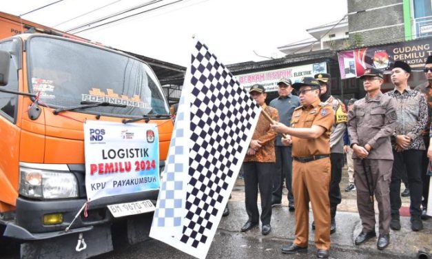 Lepas Logistik Pemilu, Pj Wali Kota: Pendistribusian Sampai ke Kelurahan Dengan Selamat