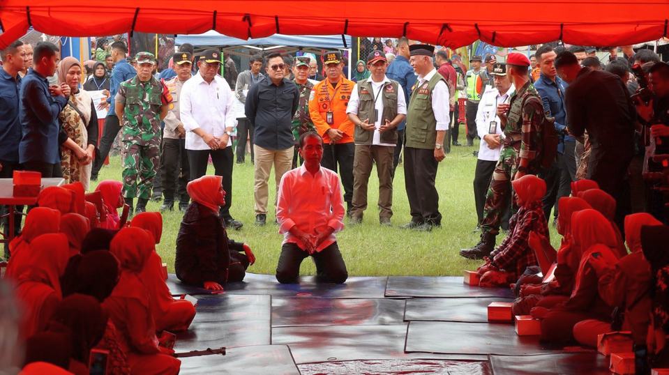 Kepala BNPB Dampingi Presiden Jokowi Tinjau Lokasi Terdampak Galodo