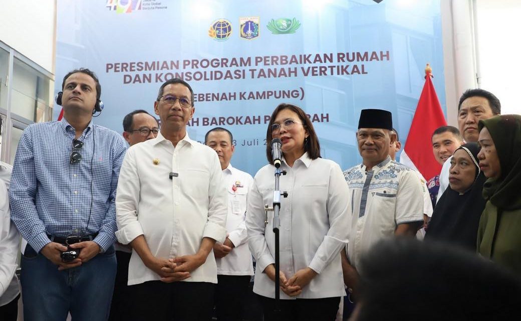 Bersama Kementerian ATR/BPN, Pemprov DKI Jakarta Resmikan Program Perbaikan Rumah dan Konsolidasi Tanah Vertikal