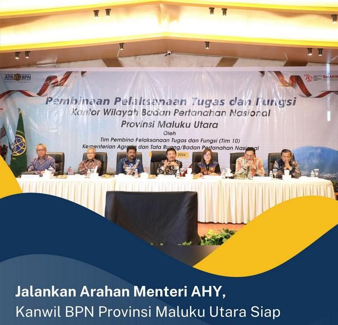 Jalankan Arahan Menteri AHY, Kanwil BPN Provinsi Maluku Utara Siap Implementasikan Sertipikat Tanah Elektronik