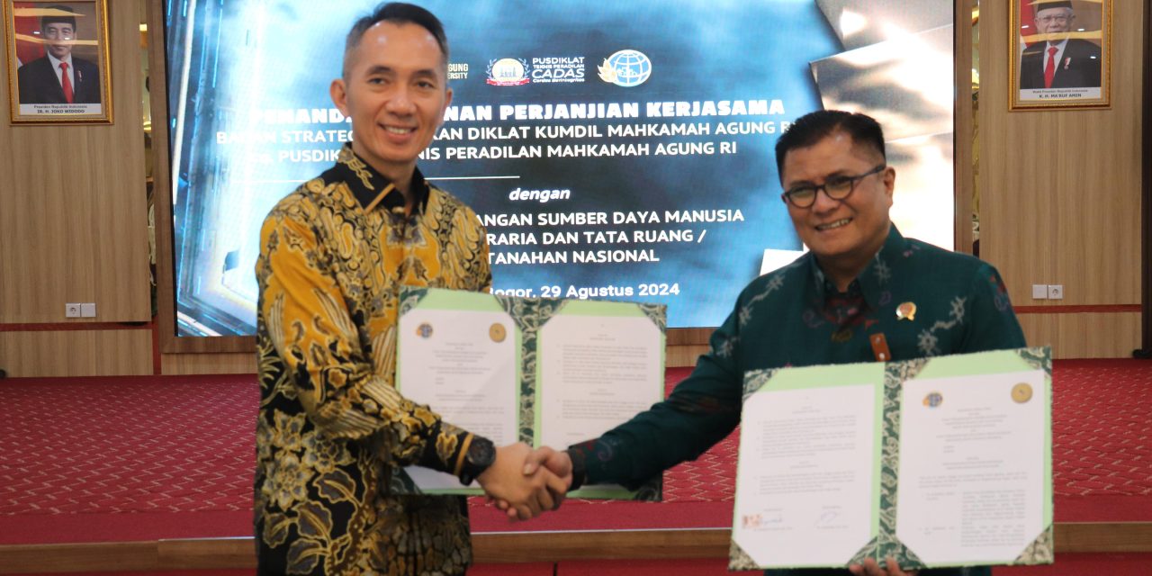 Kementerian ATR/BPN dan MA Jalin Kerja Sama untuk Perkuat Kapasitas Hakim dalam Menangani Kasus Pertanahan dan Tata Ruang