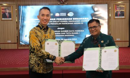 Kementerian ATR/BPN dan MA Jalin Kerja Sama untuk Perkuat Kapasitas Hakim dalam Menangani Kasus Pertanahan dan Tata Ruang