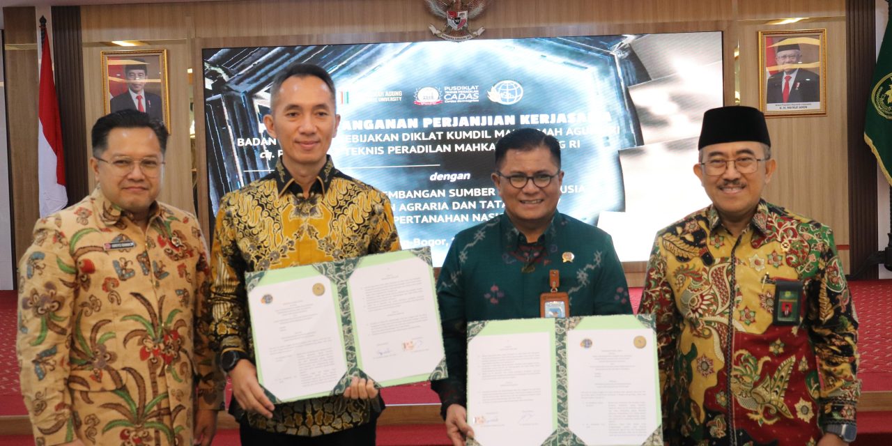 Kementerian ATR/BPN dan MA Jalin Kerja Sama untuk Perkuat Kapasitas Hakim dalam Menangani Kasus Pertanahan dan Tata Ruang