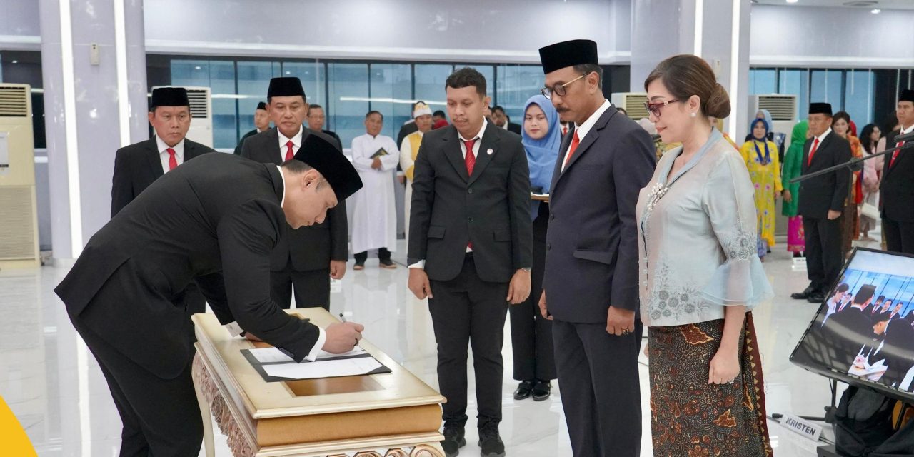 Lantik 67 Pejabat Struktural dan Fungsional, Menteri AHY Harapkan Jajaran Kementerian ATR/BPN Bangun Semangat Integritas
