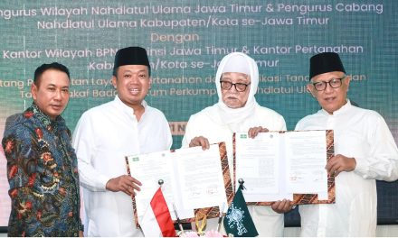 Kerja Sama Kanwil BPN Provinsi dan Kantah se-Jawa Timur dengan PWNU, Menteri Nusron: Untuk Percepatan Sertipikasi Tanah Milik NU