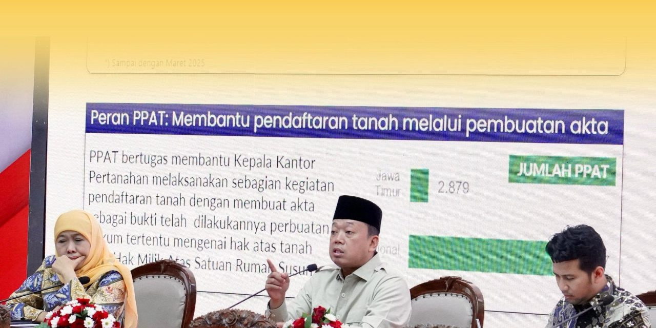 Tata Ruang sebagai Pintu Masuk Investasi, Menteri Nusron Imbau Pemda se-Jawa Timur Tuntaskan RDTR