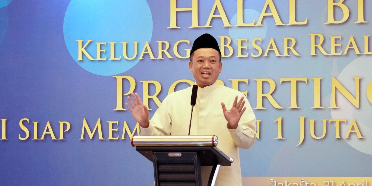 Menteri Nusron Hadiri Halalbihalal Keluarga Besar REI, Bahas Pemanfaatan Tanah Telantar