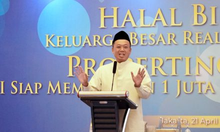 Menteri Nusron Hadiri Halalbihalal Keluarga Besar REI, Bahas Pemanfaatan Tanah Telantar