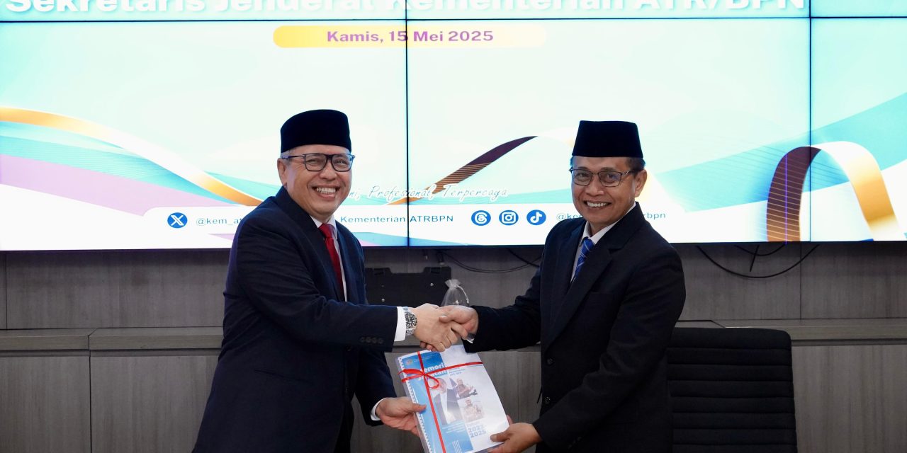 Serah Terima Jabatan Sekjen Kementerian ATR/BPN, Pudji Prasetijanto Hadi Minta Dukungan dalam Mengemban Amanah