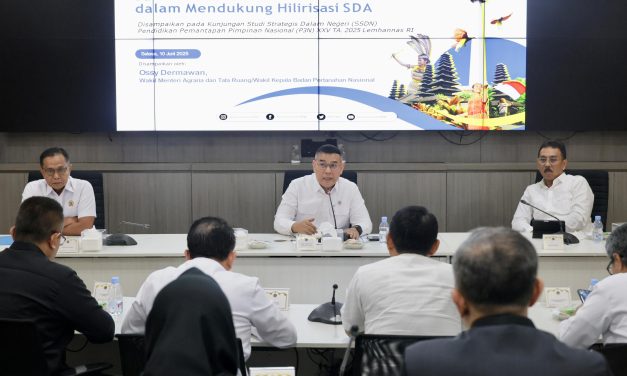 Terima Kunjungan P3N LEMHANNAS RI, Wamen Ossy Sampaikan Peran Kementerian ATR/BPN dalam Hilirisasi