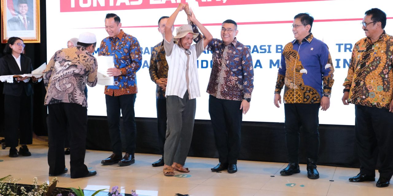 Apresiasi Kementerian ATR/BPN, Menko AHY: Tanpa Kepastian Tanah Tak Akan Ada Pembangunan