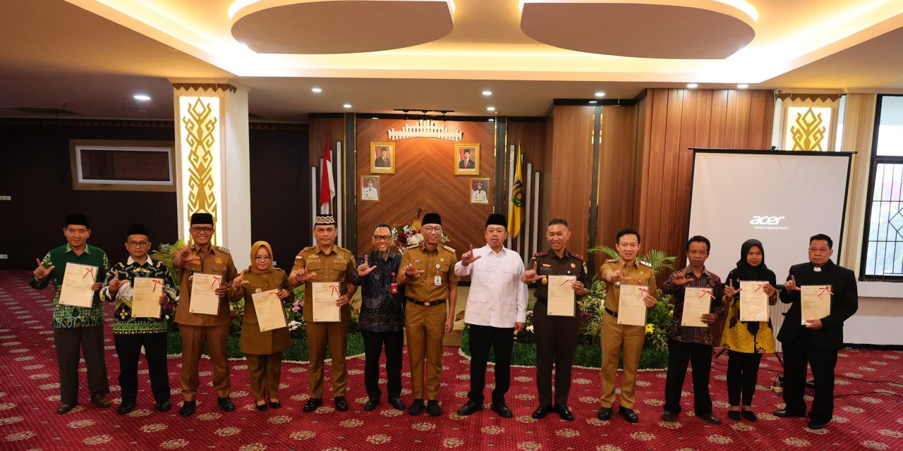 Saksikan Penandatanganan MoU di Lampung, Menteri Nusron Ajak Tokoh Agama Kawal Sertipikasi Tanah Wakaf