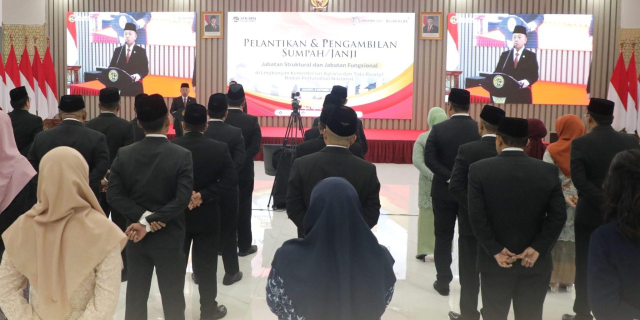 Lantik 804 Pejabat, Menteri Nusron: Pelantikan Berkala Cerminkan Organisasi yang Sehat