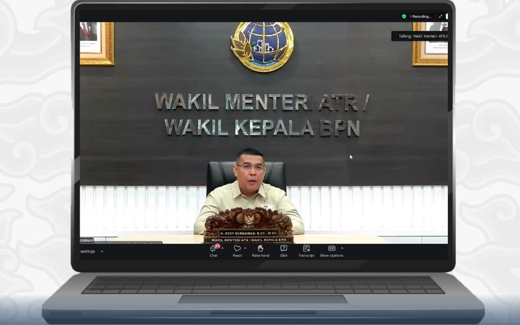 Wamen ATR/Waka BPN Apresiasi Peran Strategis MAPPI dalam Sistem Penilaian Nasional